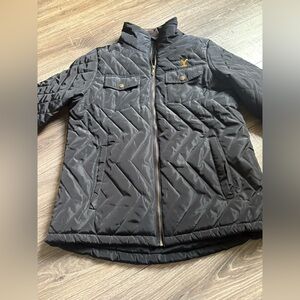 Black Quilted Yellowstone Jacket